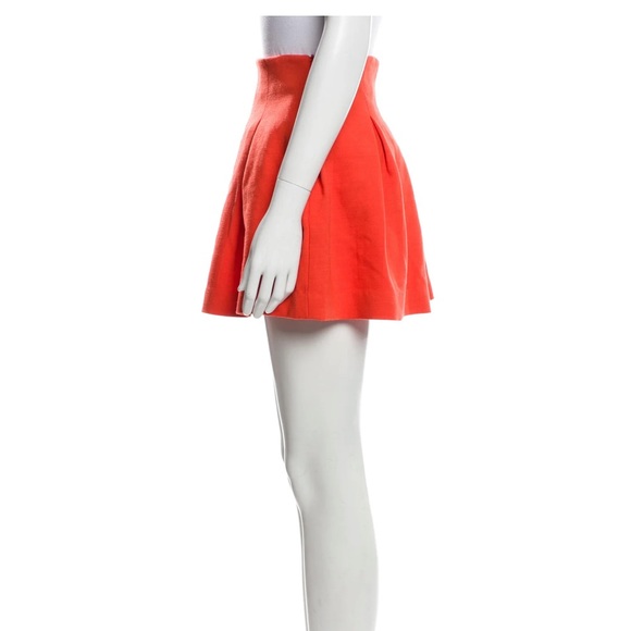 Pristine Milly Mini Girls' orange Milly Minis woven pleated skirt - Picture 4 of 8